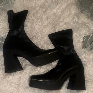 Steve Madden Black Heeled Boots